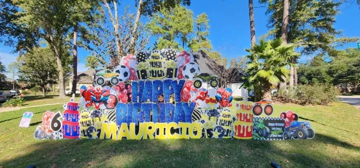 Custom celebration yard sign for birthdays graduations and special events
